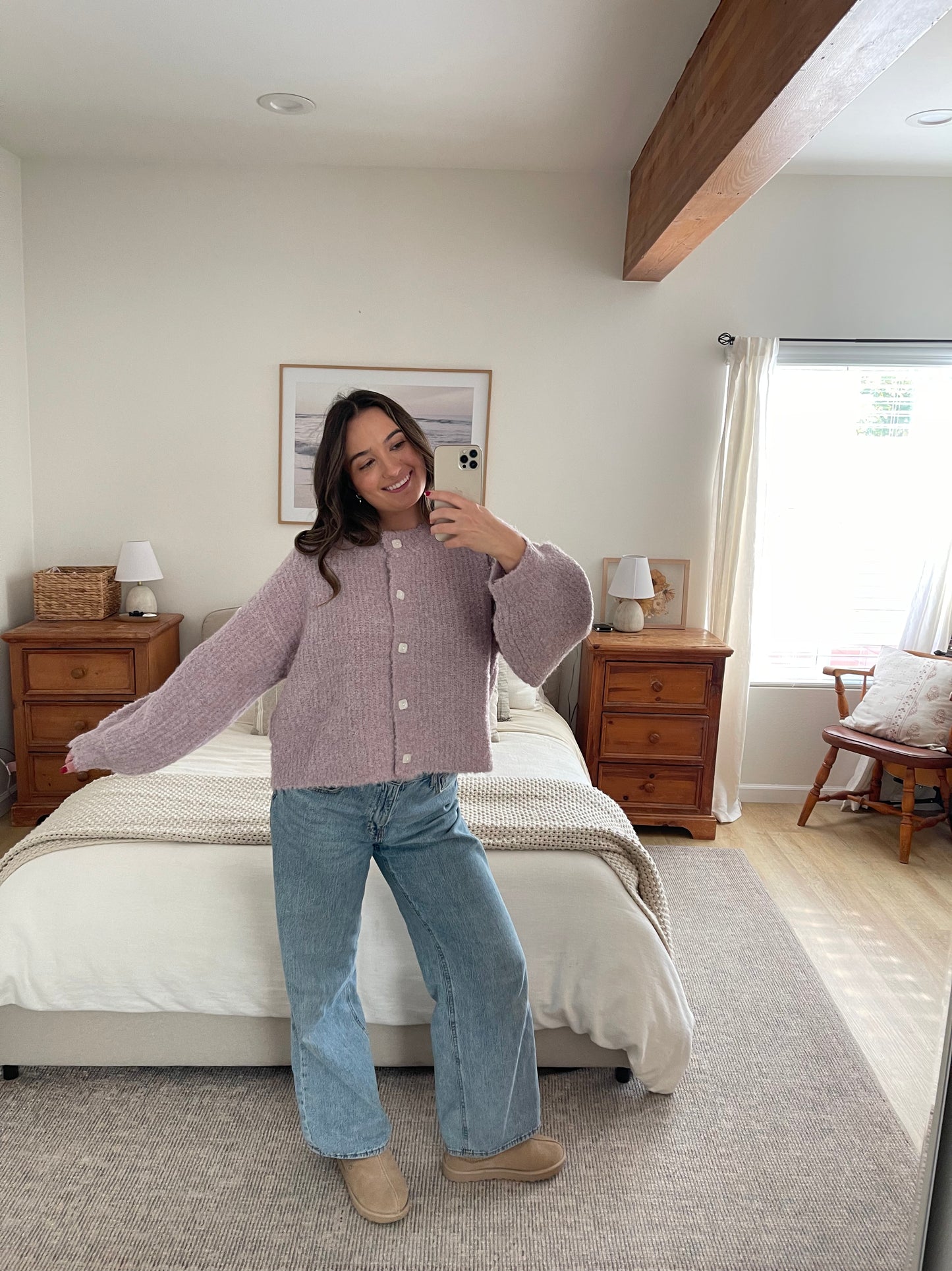 Dreamy Girl Cardigan, Lavender